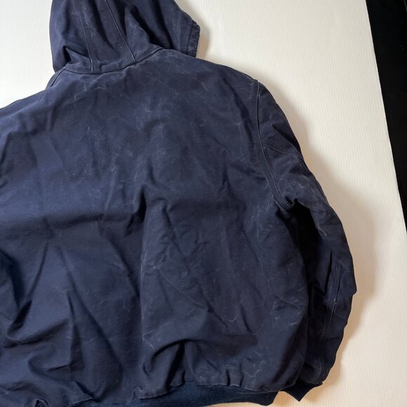 Vintage Carhartt FR Quilted Hooded Zip Jacket XXL - Picture 7 of 10